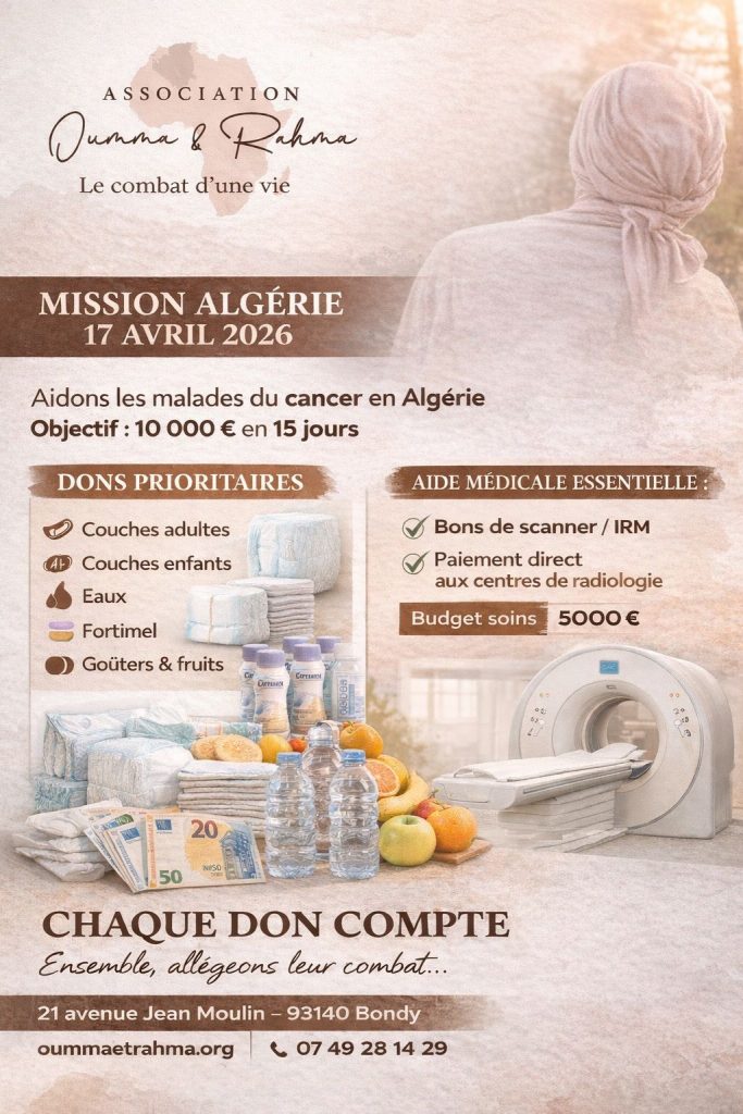 Action pour les malades du cancer en Algérie